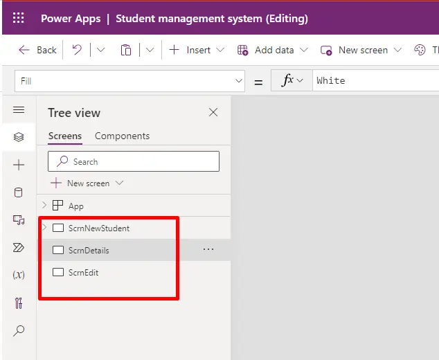 Adding Screens Adding Screens